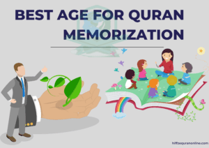 Quranic learning at an early age. A child studying and memorizing the Quran with focus and dedication.